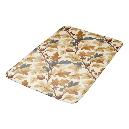 Elegant eikenblad & Pinecone Herfst Pattern Badmat (Gekanteld)