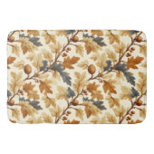 Elegant eikenblad & Pinecone Herfst Pattern Badmat (Voorkant)