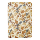 Elegant eikenblad & Pinecone Herfst Pattern Badmat (Voorkant Verticaal)