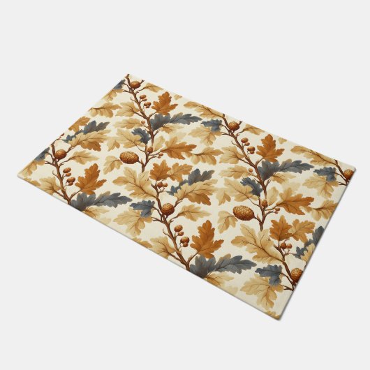 Elegant eikenblad & Pinecone Herfst Pattern Deurmat (Schuin)
