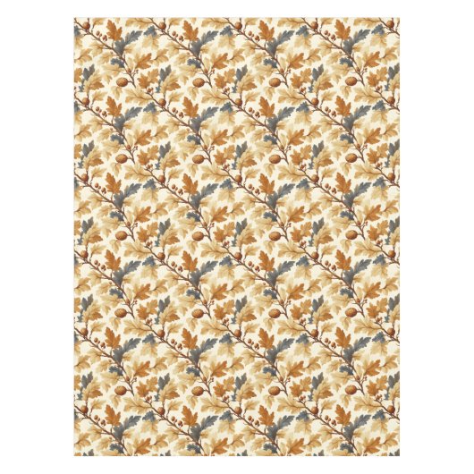 Elegant eikenblad & Pinecone Herfst Pattern Tafelkleed (Voorkant)