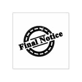 Elegant Eindbericht Cirkel logo Compact Jet Black Rubberstempel (Afrduk)