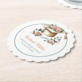 Elegant eindexamen viering ontwerp kartonnen onderzetters (Gekanteld)
