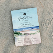 Elegant eindexamenfeest op het strand kaart