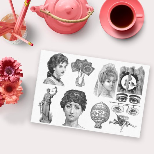 Elegant Elegance Decoupage Collage Tissue Tissuepapier