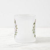 Elegant Elegant Custom Kerstmis WreatVintage Scrip Matglas Koffiemok (Center)