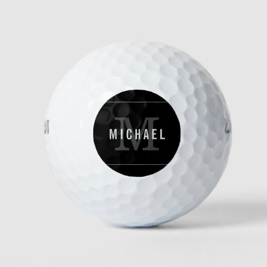 Elegant Elegant Custom Name Monogram Gepersonalise Golfballen (Voorkant)