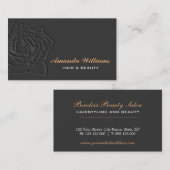 Elegant Elegant Ebosed Roos Visitekaartje (Voorkant / Achterkant)