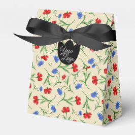 Elegant Elegant voor aangepast Logo Red Blue Taupe Bedankdoosjes