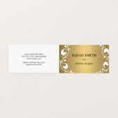 Elegant Element / Golden Luxe Visitekaartje (Buitenkant ongevouwen)