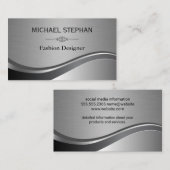 Elegant Element / Silver Luxe Visitekaartje (Voorkant / Achterkant)