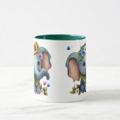 Elegant Elephant Design Cup Mok (Midden)