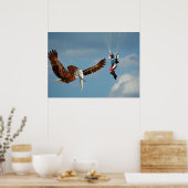 Elegant Elephant Eagle Poster (Keuken)