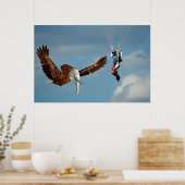 Elegant Elephant Eagle Poster (Keuken)