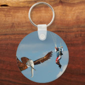 Elegant Elephant Eagle Sleutelhanger (Voorkant)