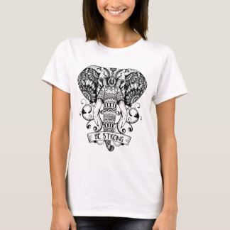 Elegant Elephant head-ontwerp T-shirt
