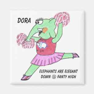 Elegant Elephant Magneet