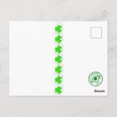 Elegant elf meisje St Patrick's Day bloemenzon Briefkaart (Achterkant)