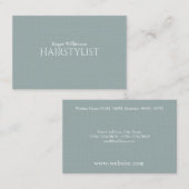 Elegant elite grijs blauwe cover stijlvol visitekaartje (Voorkant / Achterkant)