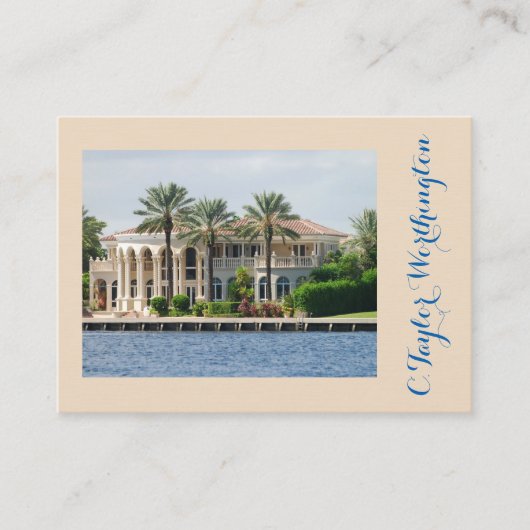 Elegant Elite Real Estate Visitekaartje (Voorkant)