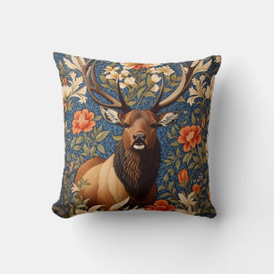 Elegant Elk William Morris Geïnspireerd Bloemen Kussen