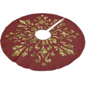 Elegant elke kleur met gedrukt goud folie ontwerp kerstboom rok (Gekanteld)