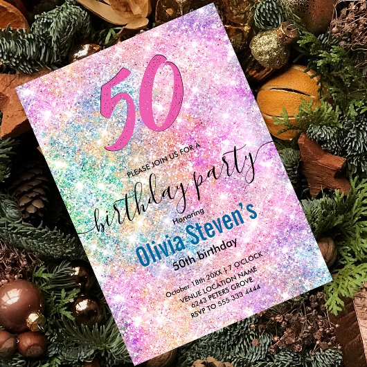 Elegant elke leeftijd iriserende eenhoorn regenboo kaart