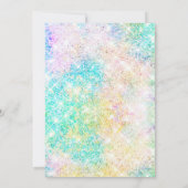 Elegant elke leeftijd iriserende groene regenboog  kaart (Achterkant)