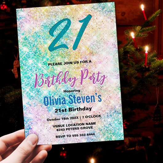 Elegant elke leeftijd iriserende groene regenboog  kaart