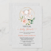 Elegant ellephant virtueel Baby shower per post Kaart (Voorkant / Achterkant)