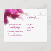 Elegant Elopement Bruiloft Aankondigingskaart (Achterkant)