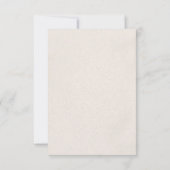 Elegant Embossed Floral Wedding Response Cards Kaart (Achterkant)
