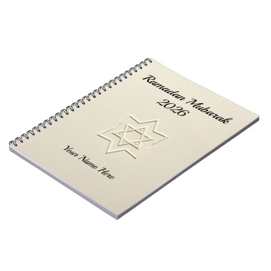 Elegant Embossed Star Islamic Notitieboek (Linkerzijde)