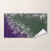 Elegant Emerald and Amethyst Silver Trim Towel Set Bad Handdoek (Handdoek)