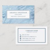 Elegant Emerald Blue Marble | VISITEKAARTJE (Voorkant / Achterkant)