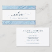 Elegant Emerald Blue Marble | VISITEKAARTJE (Voorkant / Achterkant)