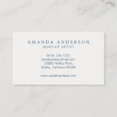 Elegant Emerald Blue Marble | VISITEKAARTJE (Achterkant)