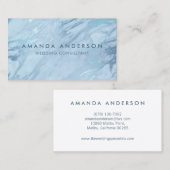 Elegant Emerald Blue Marble | VISITEKAARTJE (Voorkant / Achterkant)