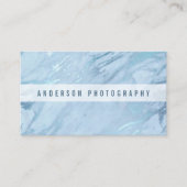 Elegant Emerald Blue Marble | VISITEKAARTJE (Voorkant)