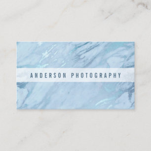 Elegant Emerald Blue Marble   VISITEKAARTJE