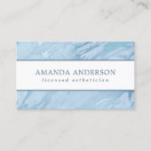 Elegant Emerald Blue Marble | VISITEKAARTJE (Voorkant)