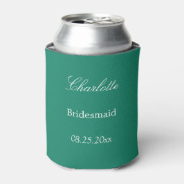 Elegant Emerald Bridesmaid Favor Koelbox Blikjeskoeler