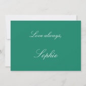 Elegant Emerald Bridesmaid-voorstel Uitnodiging (Achterkant)