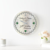 Elegant Emerald Diamonds 20th Wedding Jubileum Grote Klok (Huis)