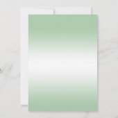 Elegant Emerald Glitter & Silver Wedding Rings Kaart (Achterkant)