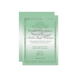 Elegant Emerald Glitter & Silver Wedding Rings Kaart