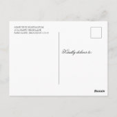 Elegant Emerald Green Boho Floral Wedding Briefkaart (Achterkant)