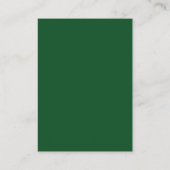 Elegant Emerald Green Bow Bridal Shower Registry Informatiekaartje (Achterkant)