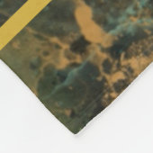 Elegant Emerald Green en Gold Glitter, op maat Fleece Deken (Hoek)