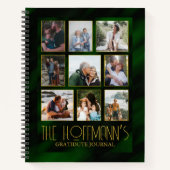 Elegant Emerald Green Gold 9 Fotochecklist Notitieboek (Voorkant)